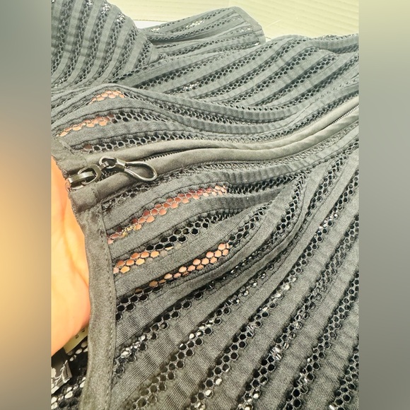 Damee, Inc. Sz Zipper Jacket Cover Up Top Shirt Blouse Black S - Picture 5 of 5